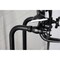 Kingston Brass CCK246K0 Freestanding Clawfoot Tub Faucet Package with Supply Line, Matte Black CCK246K0 - alternate 3